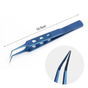 Pinzas de Acero para Párpados de 10.5cm, Instrumentos Oftálmicos Microquirúrgicos, Pinzas Oftálmicas con Gancho, Kit Quirúrgico con Certificación CE - Product Image 4