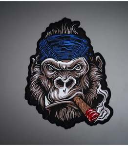 Patch brodé de luxe KONG CIGAR pour gilets de moto personnalisés - Vente en gros - Product Image 4