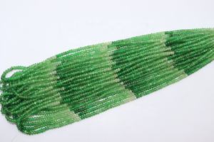 ลูกปัดพลอย tsavorite ขนาด16นิ้วคุณภาพ AAA ขนาด3-3.5มม. ลูกปัดรอนเดลเรียบสำหรับทำเครื่องประดับซาร์โวไรต์ธรรมชาติ - Product Image 5