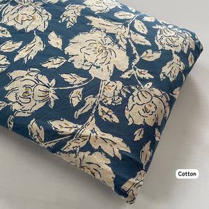 Premium Cotton Silk Screen Printed <b>Fabrics</b> with Elegant Floral Designs for Fashion Apparel and Global Wholesale Supply. - Product Image 3
