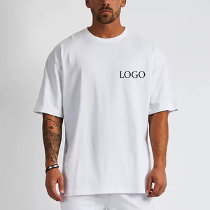 Camiseta de Hombre 100% Algodón con Estampado Personalizado, 250 g/m², Logotipo Personalizado, Corte Holgado, Casual, Fabricante Mayorista OEM ODM - Product Image 1