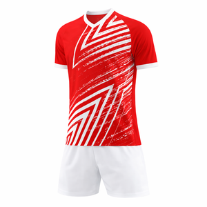 Camisetas de Fútbol Sublimadas, Cuello en V Corto, Construcción de Malla de Spandex/Poliéster, Transpirables, Secado Rápido, Personalizables - Product Image 3