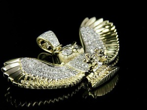 Collar con Colgante de Águila en Latón Chapado en Oro de Lujo, Joyería de Moda Hip Hop, Collar de Diseño Inspirado para Hombre - Product Image 4