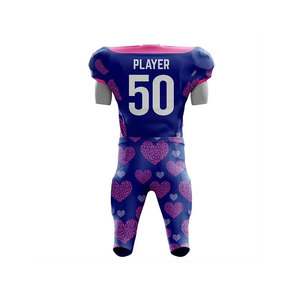 ชุดยูนิฟอร์มฟุตบอลแบบใหม่ ดีไซน์เองได้ ชุดกีฬา ดีไซน์ใหม่ ระบายอากาศได้ดี ชุดยูนิฟอร์มอเมริกันฟุตบอลแบบซับลิเมชั่น - Product Image 3