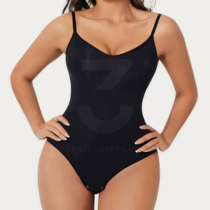 Factory Direct Elegant Women <b>Bodysuits</b> Knitted Skinny Casual Spandex/<b>Nylon</b> Lightweight Breathable Eco-Friendly for Daily Fashion - Product Image 2