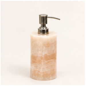 Distributeur de savon en onyx naturel de luxe en gros, pompe à lotion en pierre de marbre pour la décoration de salle de bain moderne, accessoires pour hôtels et maisons - Product Image 5