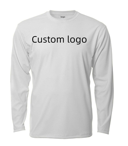 Camiseta de Manga Larga con Logotipo Personalizado para Hombre, Cuello Redondo, Color Sólido Informal, Estampado Frontal, Tejido de Punto, Corte Regular - Product Image 3