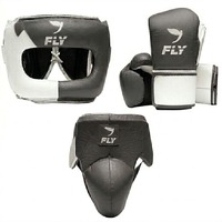 Nouvel ensemble de gants de boxe sur mesure Fly en cuir véritable pour l'entraînement aux arts martiaux