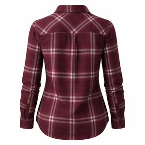 Chemises en flanelle à carreaux personnalisées OEM en gros pour femmes - Commande en gros directement auprès du fabricant - Product Image 2