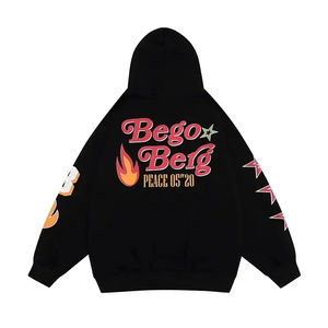 Fabricant de sweats à capuche pour hommes de haute qualité, vente en gros, impression personnalisée, molleton de coton, pull-over, vêtements décontractés d'hiver, mode streetwear. - Product Image 2