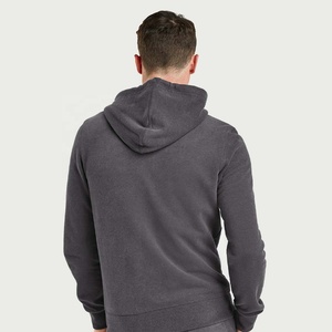 Sudadera de Forro Polar con Cierre para Hombre, Color Sólido, Informal, para Deportes y Fitness, Corte Regular, Elegante y Ecológica para Invierno - Product Image 3