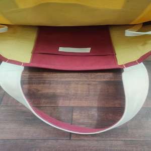 Sacs fourre-tout réutilisables en toile de coton imprimée, sacs de shopping et de cadeaux écologiques colorés avec logo personnalisable - Product Image 2