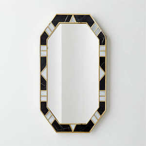 Espejo de Pared para Boda, Hecho a Mano, Moderno, con Marco de Marfil, Ecológico, Ligero, Duradero, Diseño con Incrustaciones de Hueso, Superventas, Decoración para el Hogar - Product Image 6