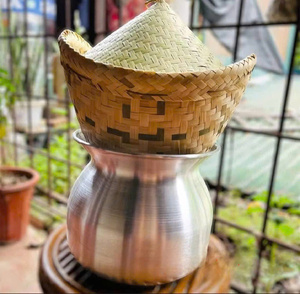 VietChoice Traditional Bamboo Rice <b>Hat</b> Basket asian cuisine - Product Image 4