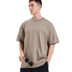 เสื้อยืดผ้าฝ้ายขนาดใหญ่300G เสื้อยืดสตรีทสีทึบแขนสั้นเสื้อยืดผ้าฝ้าย100% จำเป็นสำหรับฤดูร้อน - Product Image 5