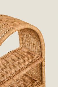 New Arrival Arched Rattan Shelf Multi Tier Storage <b>Rack</b> Sustainable Home Organizer Wholesale Bulk Supplier Kids Room Furniture - Product Image 2