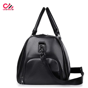 Classical Genuine Leather Men's Sport Luxury Duffle Travel Bag with Wheel Trolley <b>Case</b> High Quality Large Capacity Weekend Bag - Product Image 1
