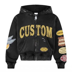 Fournisseur en gros de sweats en coton, proposant des sweats à capuche en molleton épais pour les marques de streetwear, production en usine en gros - Product Image 4