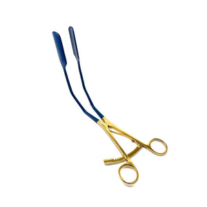 High Quality Stainless Steel Lateral Wall Retractor Blade 1" X 2" Blue Gold Coated Gynecology Surgical <b>Instruments</b> CE - Product Image 4