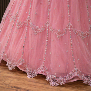 Elegante Vestido de Gala en Capas para Mujer, Escote Corazón, Largo hasta el Suelo, con Bordado de Cuentas, Estilo Princesa, Vestido de Tul para Fiesta - Product Image 4