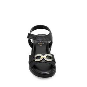 Sandalia de tacón formal negra PU0315 - Product Image 1