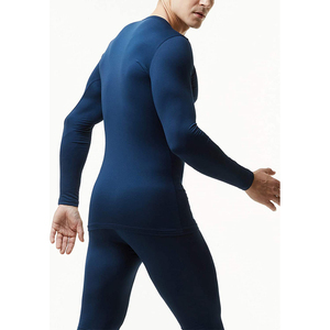 RABUSH SPORTS Men's Custom Thermal Underwear Set Breathable Polyester Winter Crew Neck Long Sleeve <b>Waffle</b> T-<b>Shirt</b> Base Long John - Product Image 5