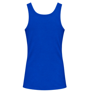Camiseta sin mangas azul para mujer con letras griegas, cuello redondo, ropa deportiva informal de verano, diseño gráfico de moda, diseño dorado - Product Image 6