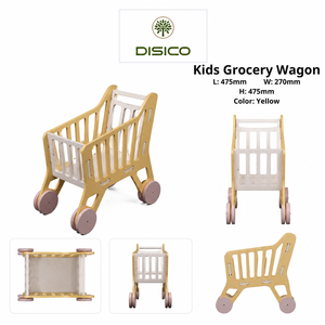 Mini chariot de courses en bois de pin américain pour enfants, sûr et durable, fabriqué au Vietnam. - Product Image 6