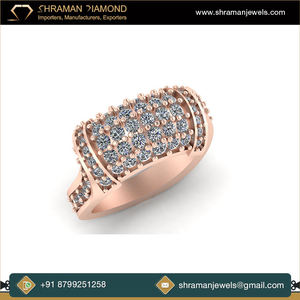 Hip Hop Iced 10K Solid Gold Pass Tester 4 Rows VVS Moissanite Rapper Dazzling Sparkly Luxury Geometric Eternity Band <b>Custom</b> <b>Ring</b> - Product Image 3