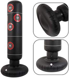 Sac de frappe en cuir véritable professionnel, produit de haute qualité fabriqué en gros, sac d'entraînement de boxe avec chaîne métallique - Product Image 3