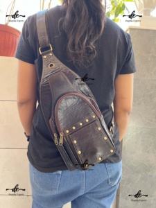 New Design Shoulder Travel Bag Stylish Unisex Genuine Leather <b>Handbag</b> Multi Uses Money Bag Stylish Useful Bags - Product Image 4