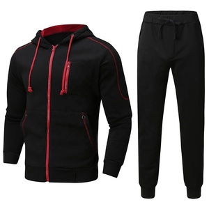 Ensemble de survêtement d'hiver personnalisé pour homme, coupe classique, sweat à capuche uni, logo imprimé, grande taille, unisexe, 100 % coton, pour le jogging - Product Image 1