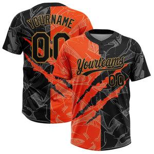 Maillot de baseball personnalisé sublimé Yourteams 00 unisexe adulte à manches courtes blanc et vert col en V respirant pour softball - Product Image 4
