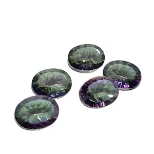 Excellent Quality Natural Mystic Topaz Gemstone Handmade Designer Oval Cut Handmade Polished Loose Gemstone