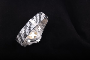 NYC DIAMOND EMPIRE นาฬิกาข้อมือผู้ชายสุดหรู สีดำขาว หน้าปัดลายเสือ ประดับโมอิสซาไนต์ ตัวเรือนสแตนเลสสตีล ระบบกลไกอัตโนมัติ แสดงวันที่ กระจกใส - Product Image 5