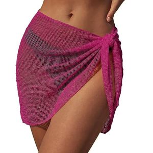 Crochet <b>Sarong</b> Wrap for Women Beach Cover Up Mini Swim Cover Up for <b>Bikini</b> and Swimsuit - Product Image 1