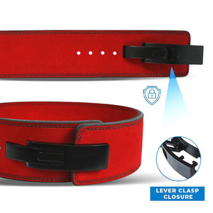 Ceinture à levier Pro Performance pour hommes et femmes, ceinture de musculation en cuir avec boucle à levier, fabricant OEM - Product Image 4