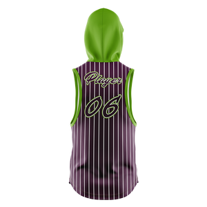 Hoodie sans manches personnalisé pour homme, pull d'hiver uni 300 grammes, broderie frontale, style hip-hop décontracté - Product Image 4