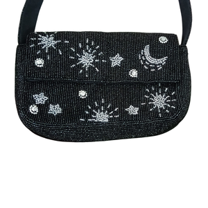 Bolso de hombro tipo bandolera de algodón con cuentas de diseño, muy demandado, para bodas, fiestas, cenas, disponible a precio de exportación. - Product Image 4