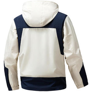 Veste de ski bomber imperméable et coupe-vent pour homme avec logo personnalisé, fermeture éclair, capuche, respirante, séchage rapide, en polyester - Product Image 3