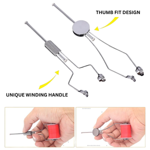 Kit de 5 Herramientas Premium para Atado de Moscas, Bobinas de Cerámica, Acabador de Lazos, Tijeras, Enhebrador de Bobinas, Mango Ergonómico de Acero Inoxidable - Product Image 5