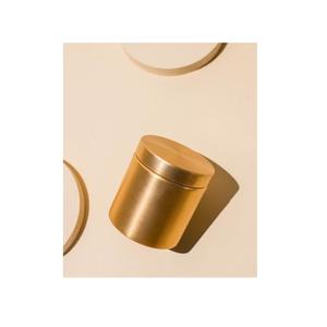 Pot à bougie en métal doré, magnifique pot à bougie avec couvercle, utilisé pour les mariages et la décoration intérieure. - Product Image 2