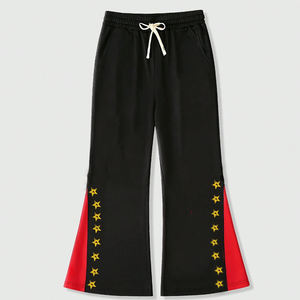 Los mejores pantalones acampanados de algodón para hombre, pantalones rectos acampanados, pantalones de moda con corte de campana, estilo casual para el día a día. - Product Image 2