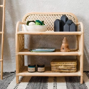 Meilleure vente d'étagères d'angle en rotin durable fait à la main rangement de cuisine moderne étagère à 3 niveaux personnalisable OEM accepté - Product Image 6