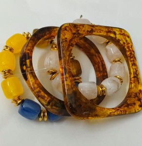 High Quality Waterproof <b>Resin</b> Bangles Women Customizable Colors Logo Durable Lightweight - Product Image 4