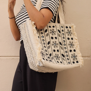 2026 New Launch <b>Beaded</b> Embroidery Quilted Tote Bag Women Fashion Casual Handbag Purse Custom Size Available Price Whimsy <b>Art</b> - Product Image 1