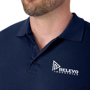 Polo à manches courtes pour homme, performance, 100% coton, toile, golf, anti-rides, séchage rapide, respirant - Product Image 4