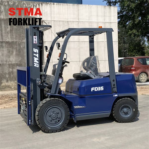 Carretilla elevadora diésel STMA de 3,5 toneladas, alta eficiencia, mayor vida útil con mástil de 3 etapas de 4500mm, piezas de elevación de horquilla opcionales - Product Image 1