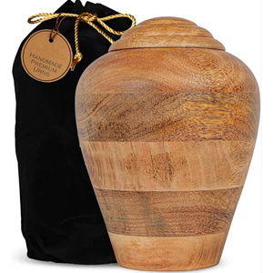 Luxury Wooden Cremation Urn for Memorial Services Wooden Keepsake Urn for Ashes Storage by AYAANS - Product Image 2