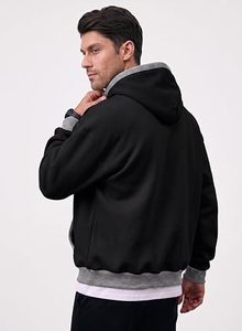 เสื้อพูลโอเวอร์ทรงปกติ ผ้าฟลีซคอตตอน 100% หนา 300gsm กันน้ำ เป็นมิตรกับสิ่งแวดล้อม สไตล์สตรีทแวร์สำหรับฤดูหนาว พร้อมโลโก้สั่งทำพิเศษ คุณภาพสูง - Product Image 3